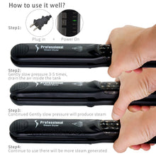 Load image into Gallery viewer, Steam Hair Straightener: جهاز تمليس الشعر بالبخار